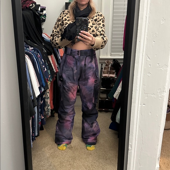 DOPE Black and Purple snowboard pants - Picture 5 of 7